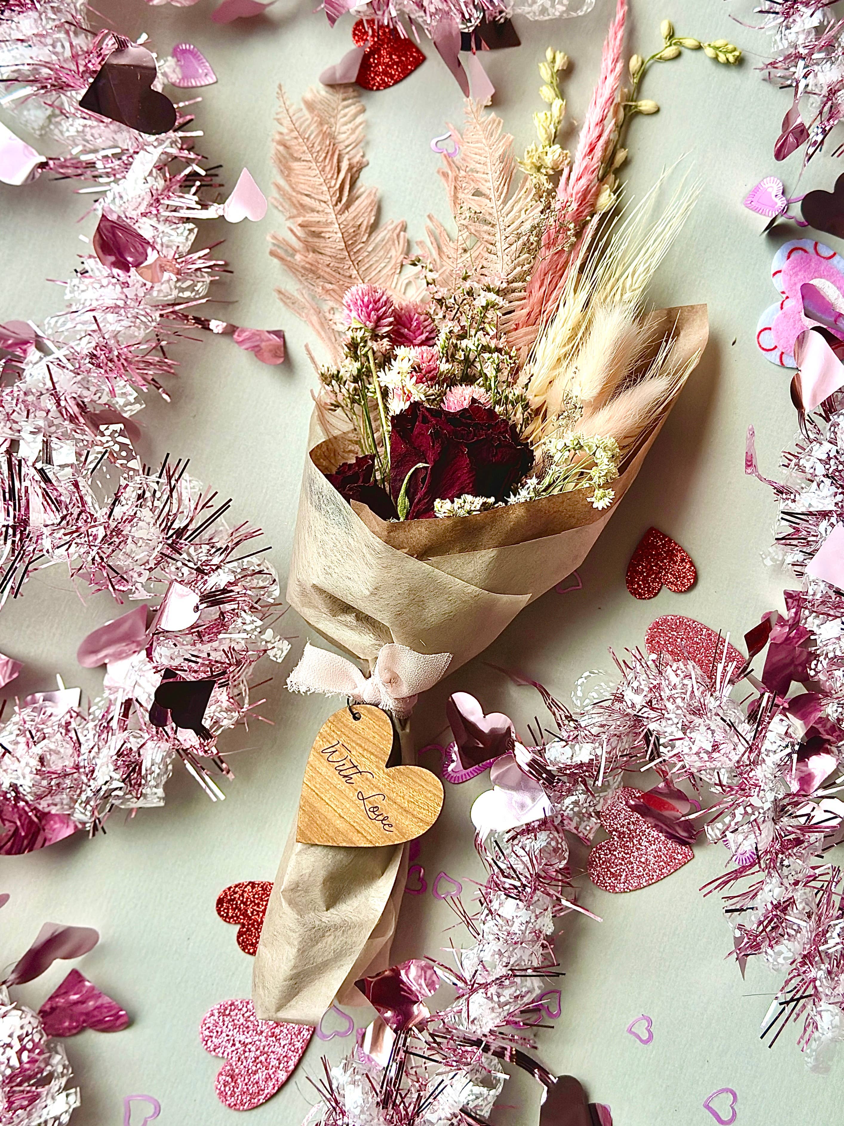 The Gardeners Wife - Wholesale Dried/Pressed Flowers - Be Mine Bouquets - la Vie en Rose!2
