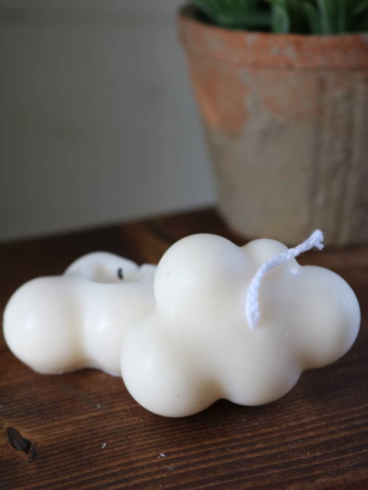 Mini cloud candle for wholesale by Mae Fleur