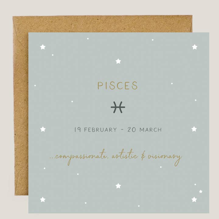 Pisces: 19 February - 20 March for wholesale by Peony & Pangolin