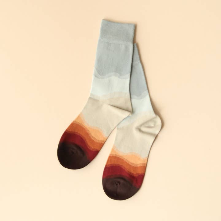 SUNSET | Cotton Socks - Unisex | designer | Women | gift | Soft | Cozy | Fun for wholesale by Naif