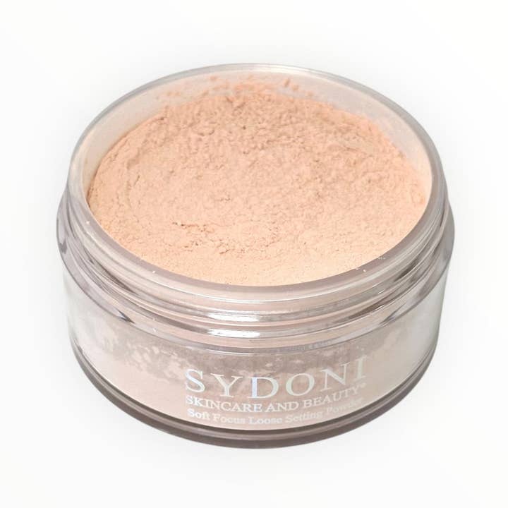 Sydoni Skincare and Beauty, Inc. - Wholesale Makeup Setting Spray/Powder - SYDONI SOFT FOCUS LOOSE SETTING POWDER | Lightweight, Color-Correcting Finish(2 SHADES) Net. Wt. 25g/0.88 oz. (Copy)1