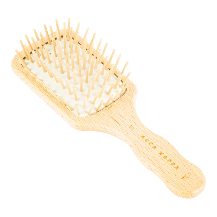 Brosse de voyage en bois de hêtre avec épingles pour la vente par White Moss by Acca Kappa