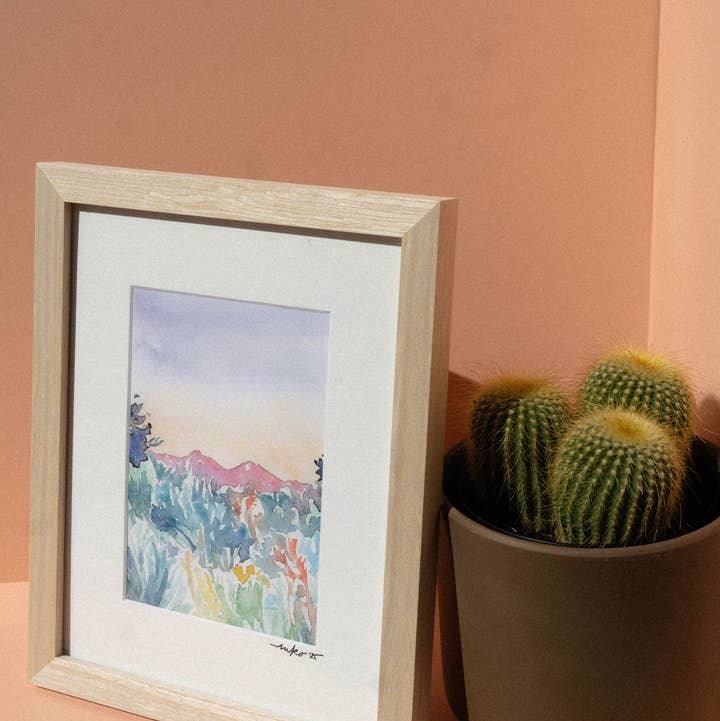 Mel K. Olrich Art - Wholesale Art Print - Southwest Colorado landscape with wildflowers and sagebrush2