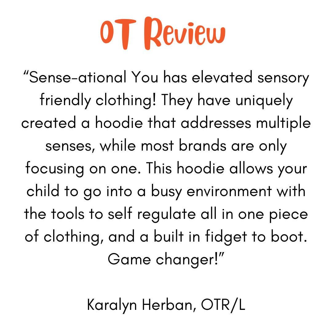 Sense-ational You - Wholesale Hoodie - Kids - QuietSense Sound Reducing Sensory Hoodie8