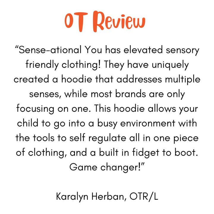 Sense-ational You - Wholesale Hoodie - Kids - QuietSense Sound Reducing Sensory Hoodie8