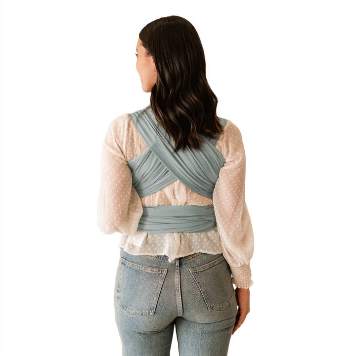 Moby - Wholesale Baby Wrap/Sling - MOBY EVOLUTION - SEA GLASS-ECOM BOX