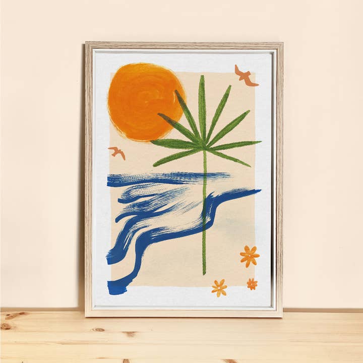 Hand and Palm – Großhandel Kunstdruck – Strandtag Kunstdruck