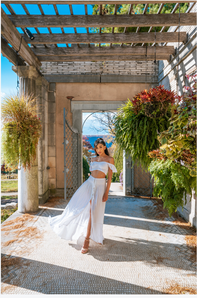 Bianco Top Corto Hollie in vendita all'ingrosso su Faire6