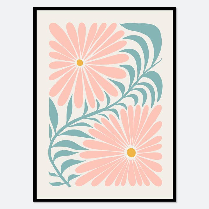 Flower Market Colorful Abstract Botanical Flowers Art FM92 for wholesale by Sugar & Canvas