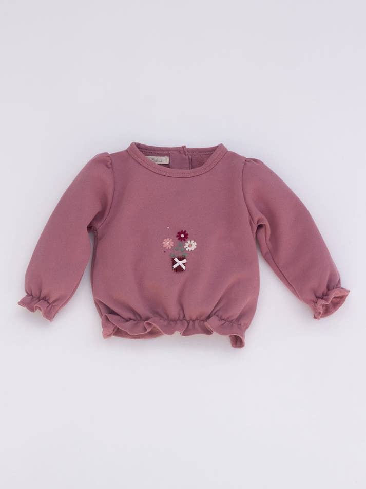 Camisola Biológica com Camisola Rosa por atacado de Kal Babies