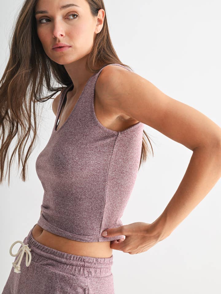 Mono B - Wholesale Tank Top - Women's - Brushed Hacci Lounge Tank Top25