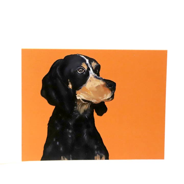 Mads Studio & Co. - Wholesale Stationery/Notecard Set - Bluetick Coonhound Folded Notecards