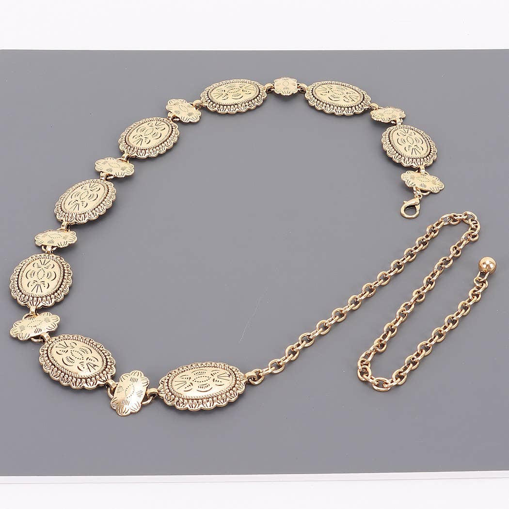 3AM BY H&D ACCESSORIES - Wholesale Belt - Women's -  Vintage Metal Chain Belt4