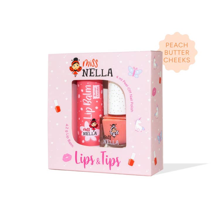Duo Set (Peach Slushie +boterwangetjes) voor wholesale door Miss Nella and LAV Kids