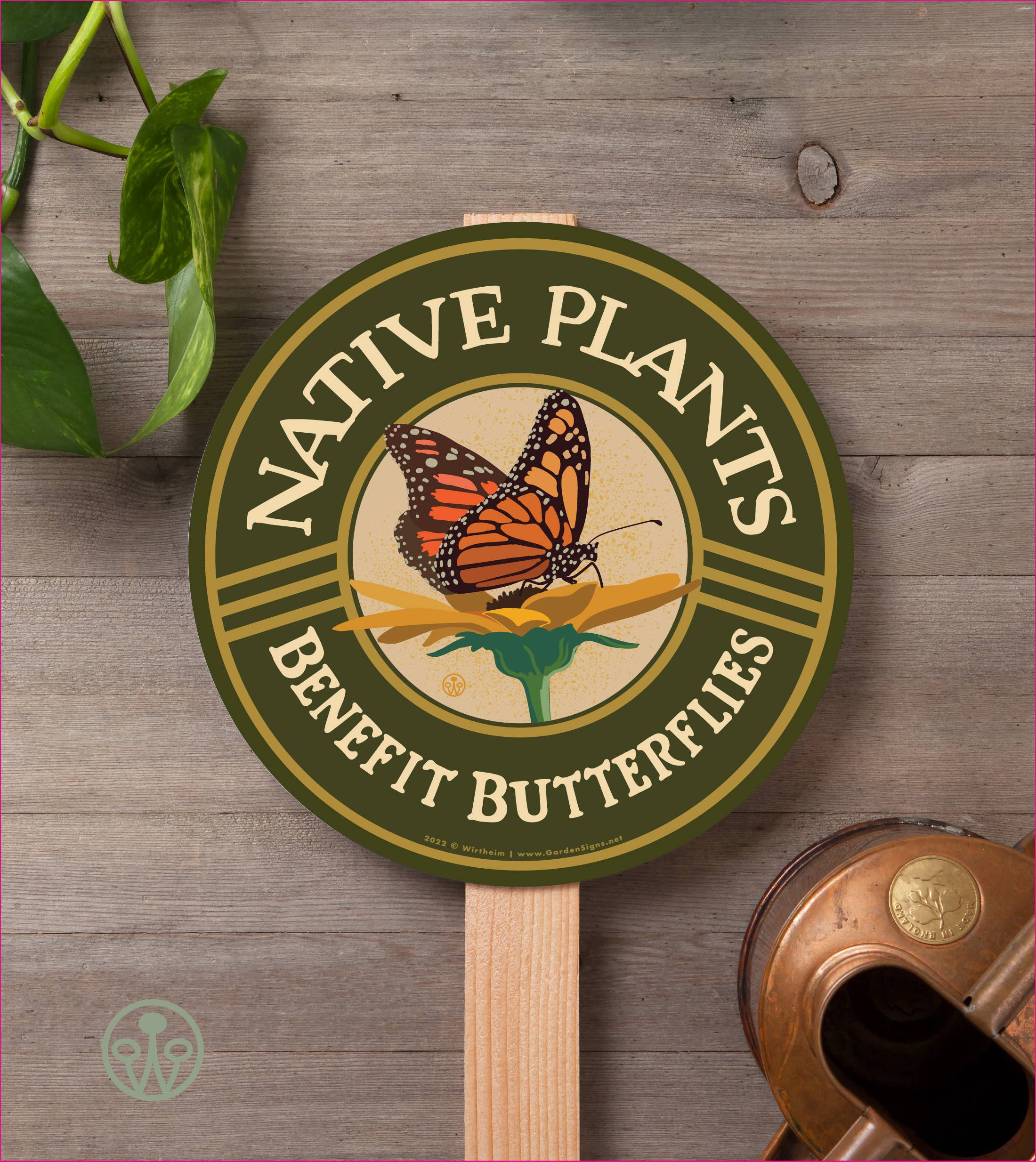 Wirtheim Poster Arts LLC - Wholesale Outdoor Sign - Native Plants - Benefit Butterflies - Yard and Garden Sign3