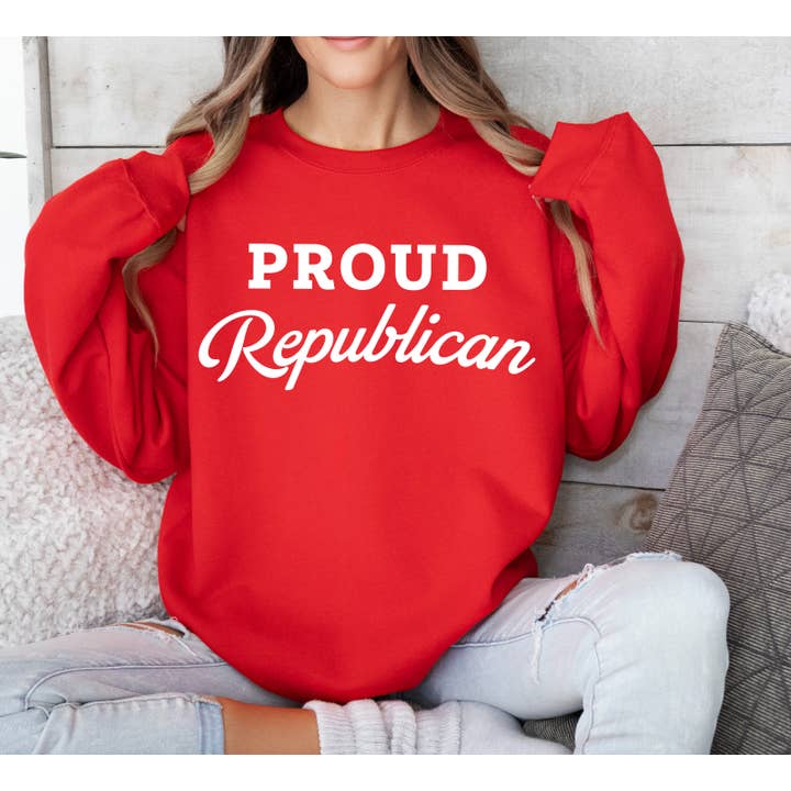 Proud Republican Sweatshirt, Republican Sweater, Trump Shirt for wholesale by Main Street Tees