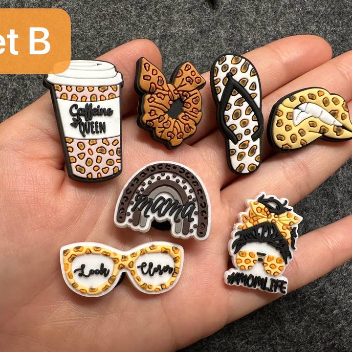 JuliesDecal - Wholesale Shoe accessories - Pick your own leopard print cheetahs print sexy Theme Shoe Charms Best Quality JuliesDecalDesign3