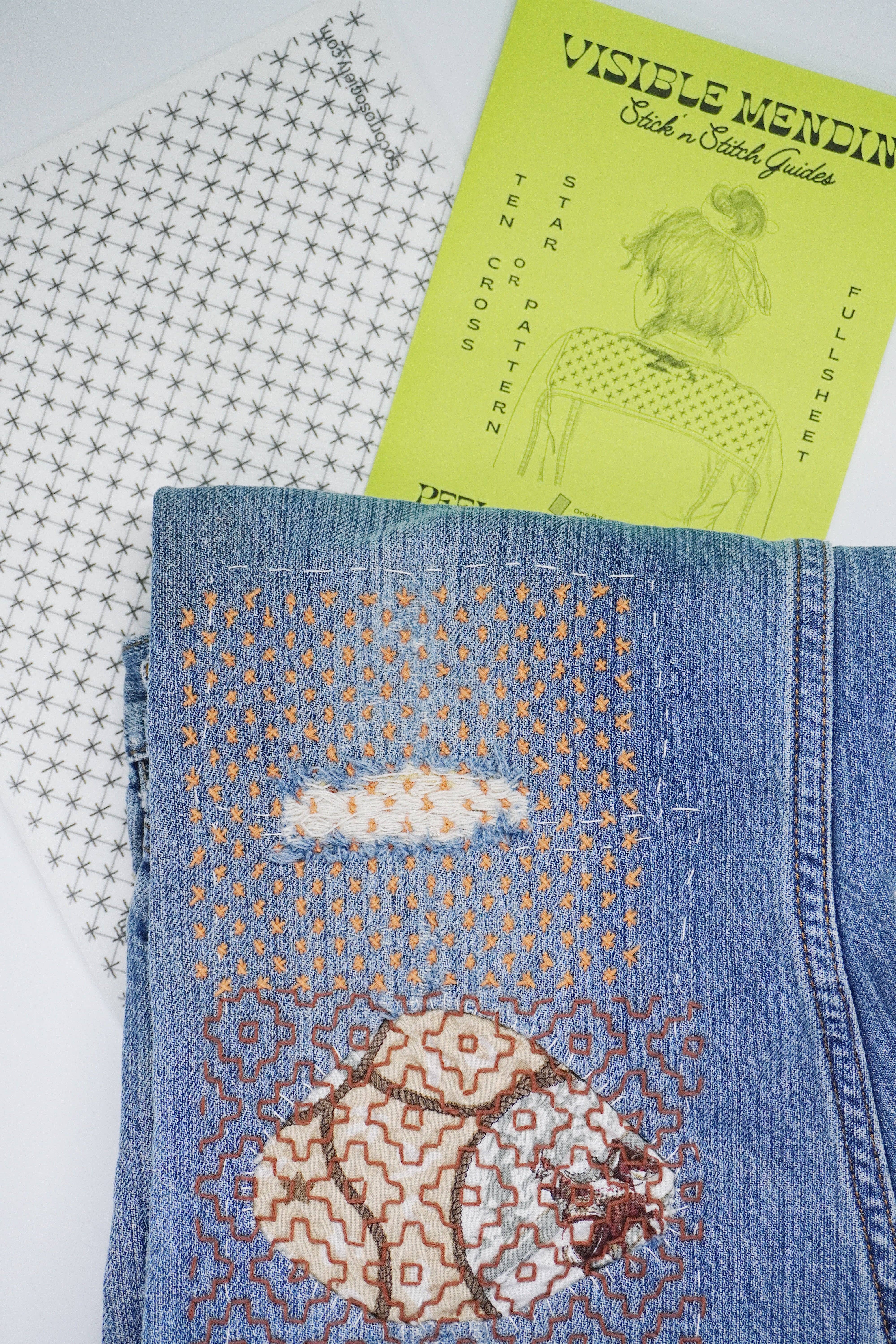 Socorro Society - Vente Accessoire de broderie/point de croix - Motif de broderie inspiré du sashiko : étoile/dix croix.4