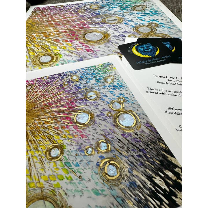 The Wild Blue Bear - Wholesale Art Print - Somehow It All Works Out Giclee Print5