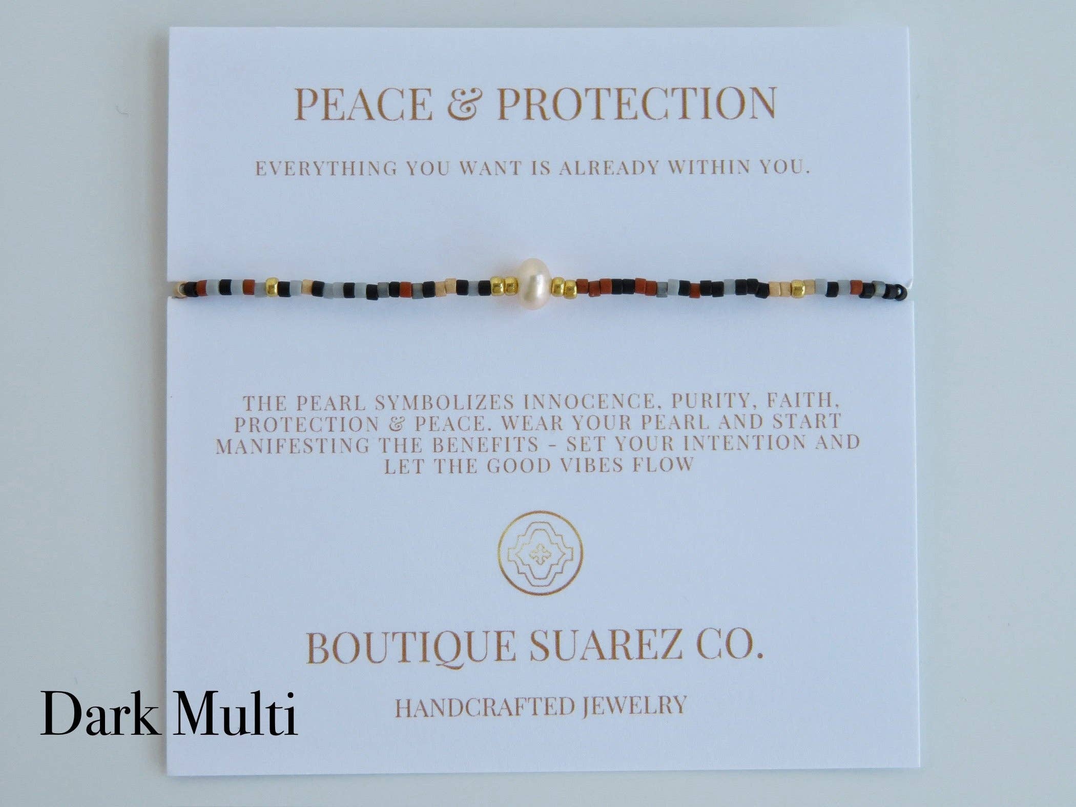 Boutique Suarez Co. - Wholesale Beaded Bracelet - Manifest Peace - Pearl Bracelet1