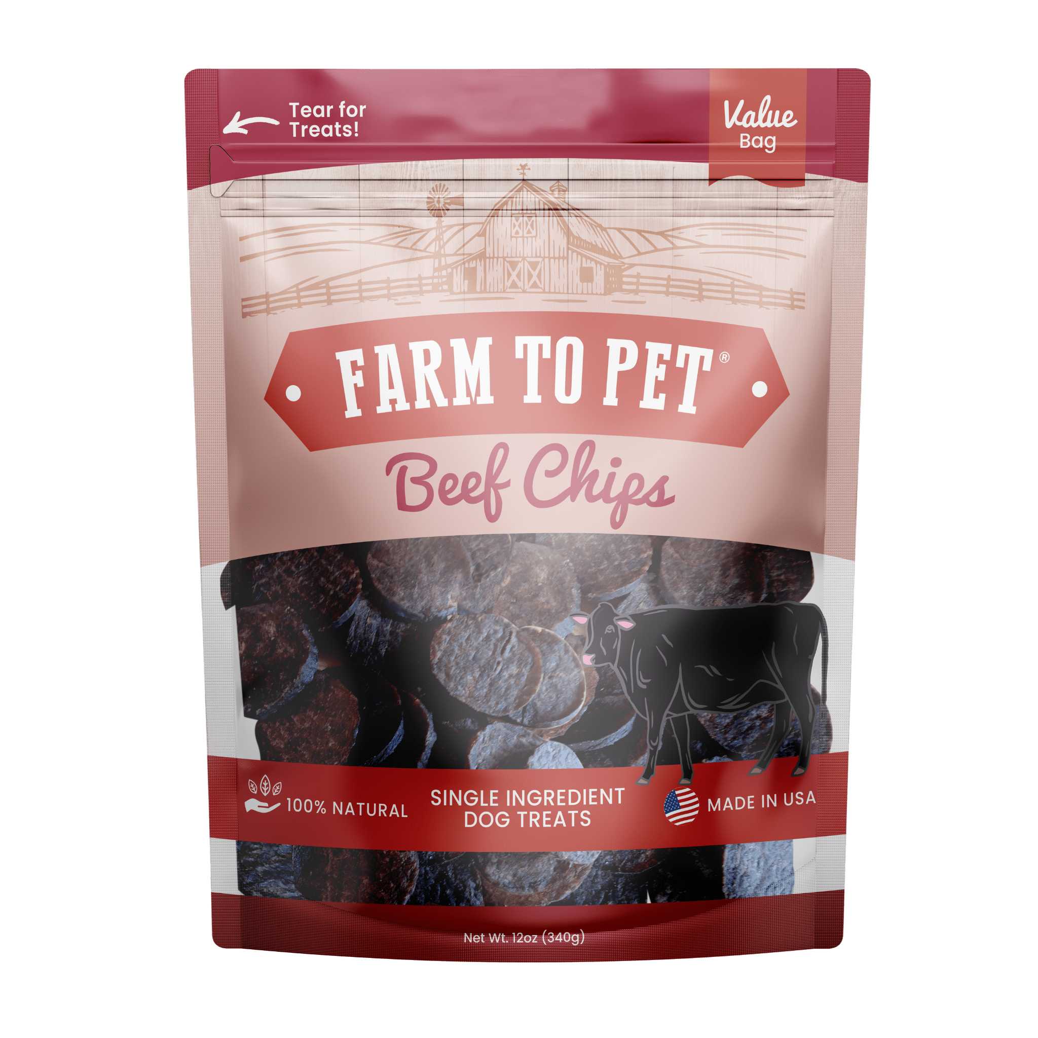 Farm to Pet Healthy Treats for Dogs & Cats - Wholesale Pet Treats - Dog - Beef Chips Dog Treats6