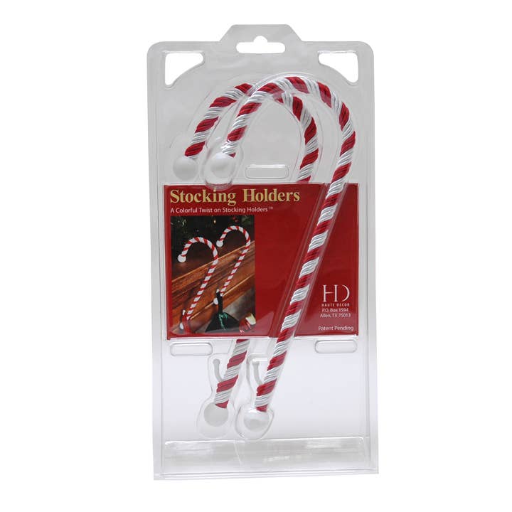 Haute Decor - Wholesale Christmas Decoration - Candy Cane Stocking Holder - 2 Pack - Large4