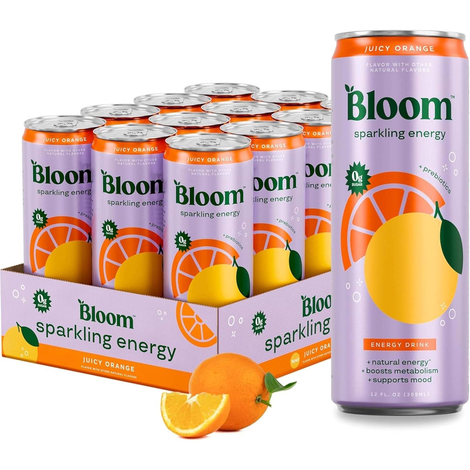 Oasis Snacks - Venta al por mayor Bebida energética - Bloom Bebida Energética Espumosa, 12oz2