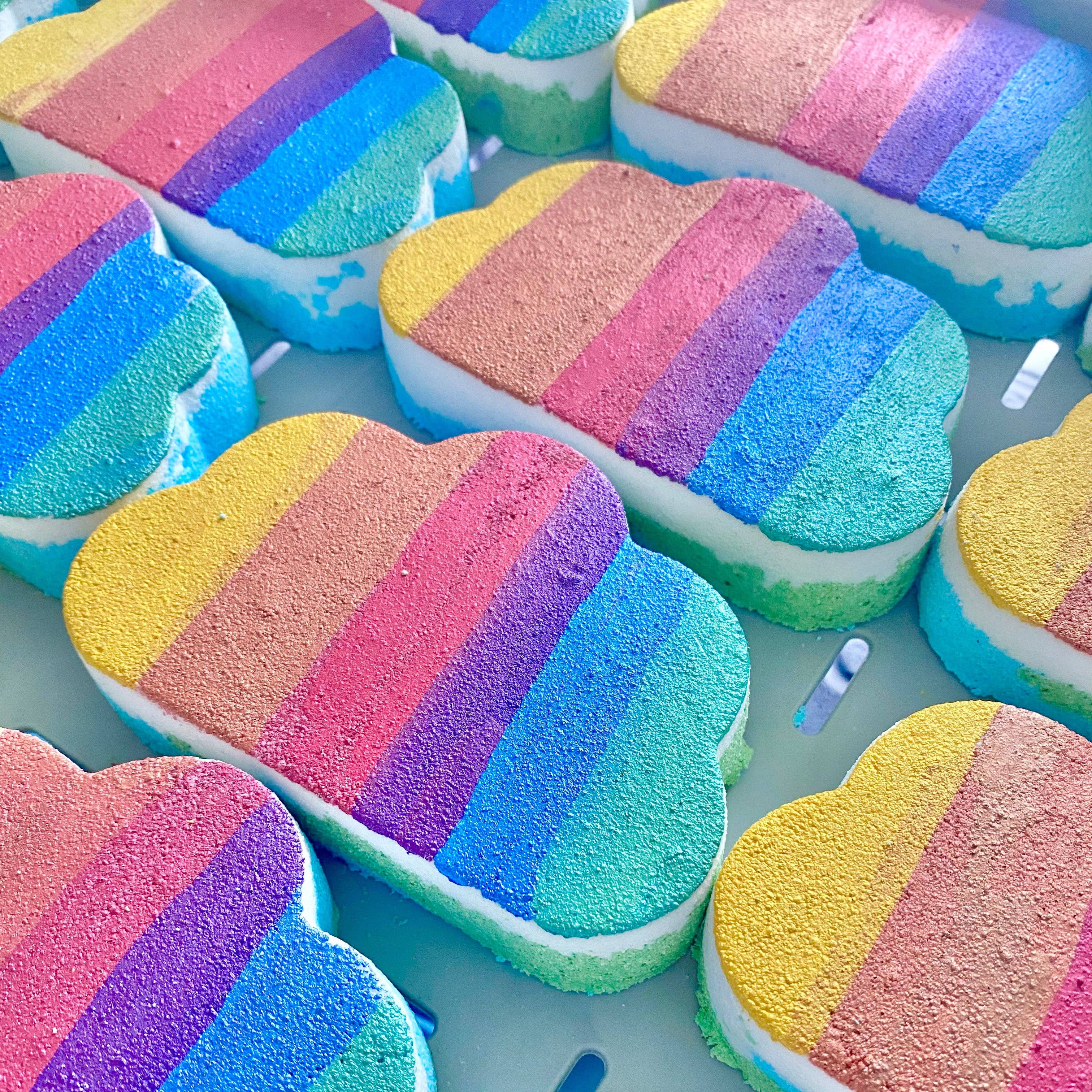 Bathe Enchanted – wholesale Bath bomb/fizz – Jumbo Rainbow Cloud Pride Bath Bomb - Rainbow Cloud Bath Bomb1