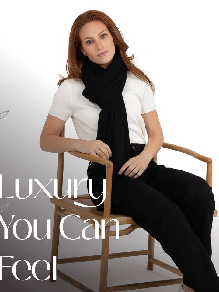 100% Cashmere Knitted Wrap Shawl Scarf Stole 16 Colors for wholesale by Velanio Cashmere