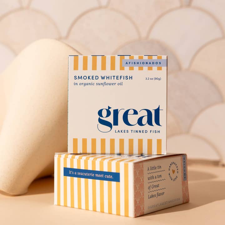 Great Lakes Tinned Fish - Wholesale Tinned Fish - Smoked whitefish in organic sunflower oil