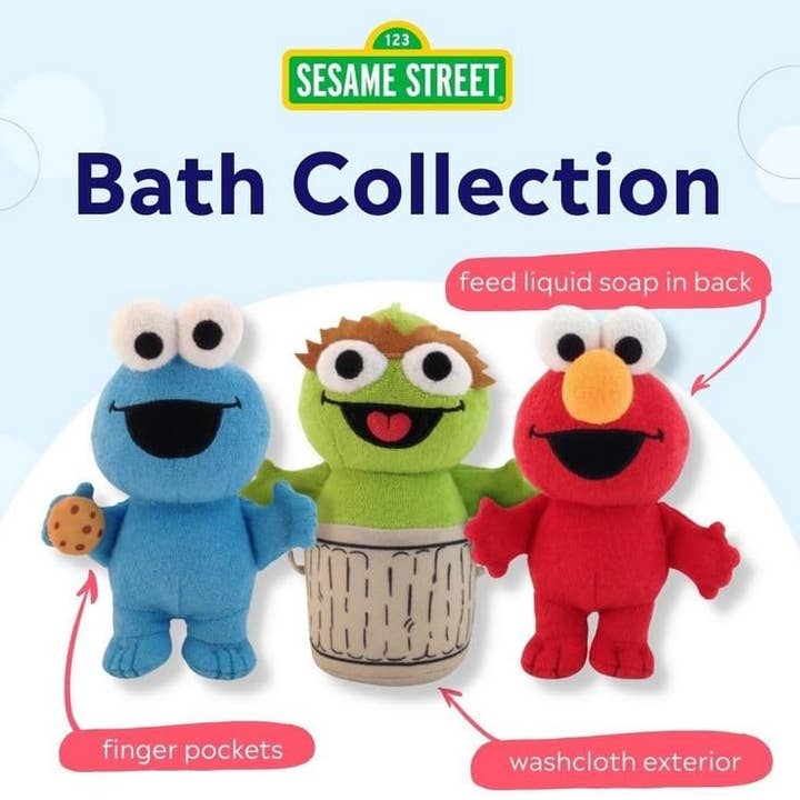 SoapSox - Vente Jouet pour le bain – bébé - Jouet de bain SoapSox Sesame St Elmo5
