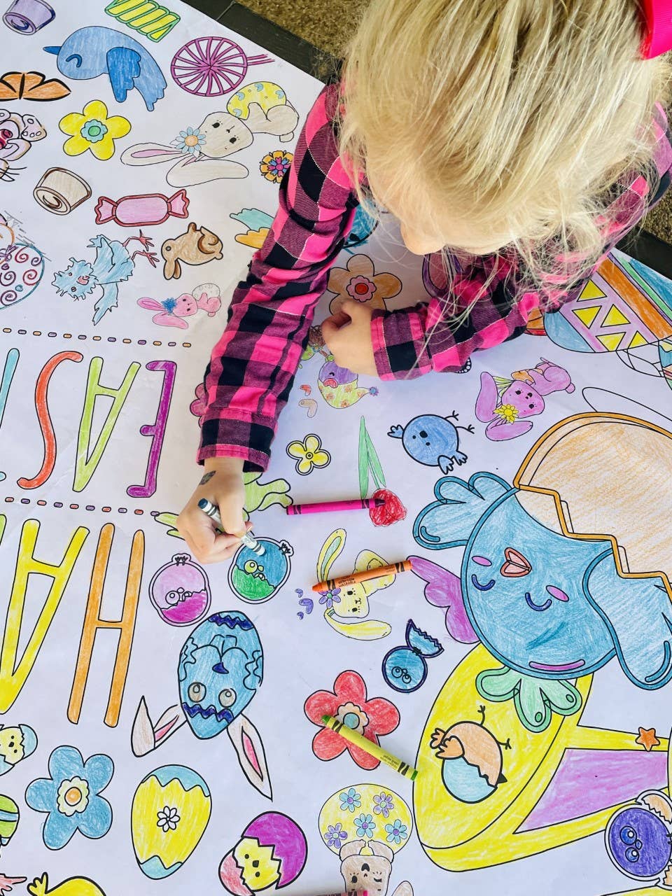 Halloween Coloring Tablecloth – Creative Crayons Workshop