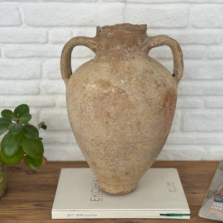 Rustic Remnents - Wholesale Decorative Jar - Turkish Pottery, Olive Oil Pot, Old Clay Pot,