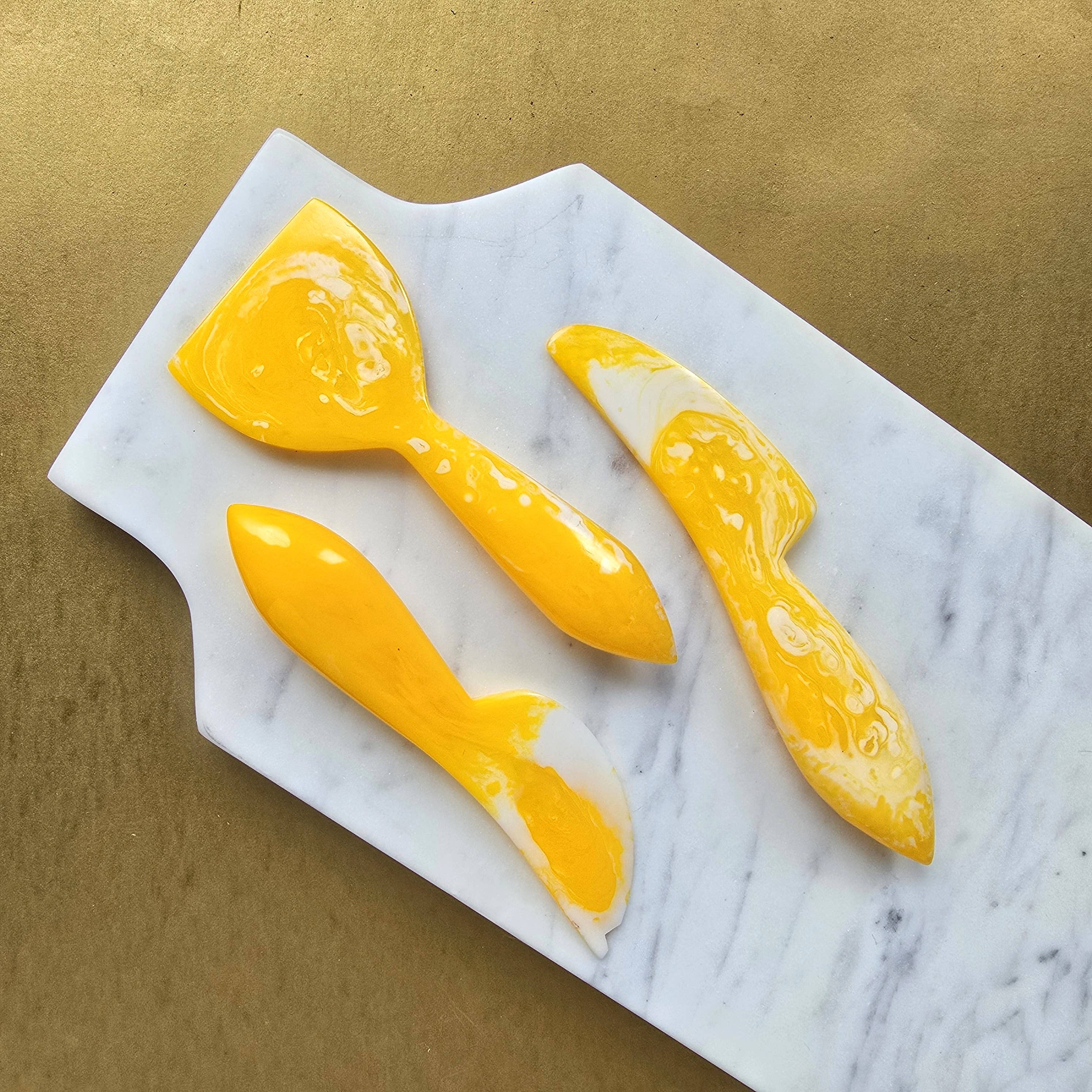 Gibb & Daan – Faca para queijo por atacado – Conjunto de Facas de Queijo de 3 Peças - Ferramentas de Charcutaria em Resina36