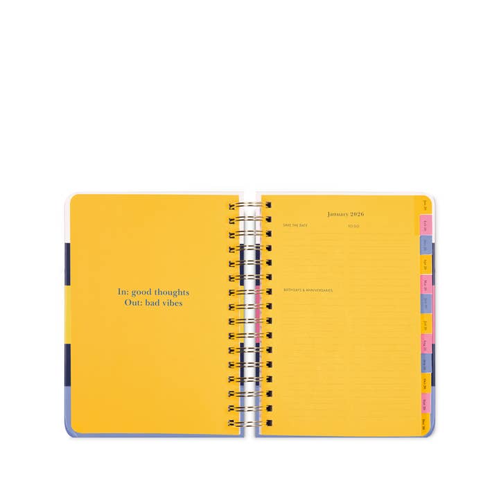 Kate Spade New York by Lifeguard Press - Wholesale Planner - 17 Month Large Planner, Bold Painterly Stripe