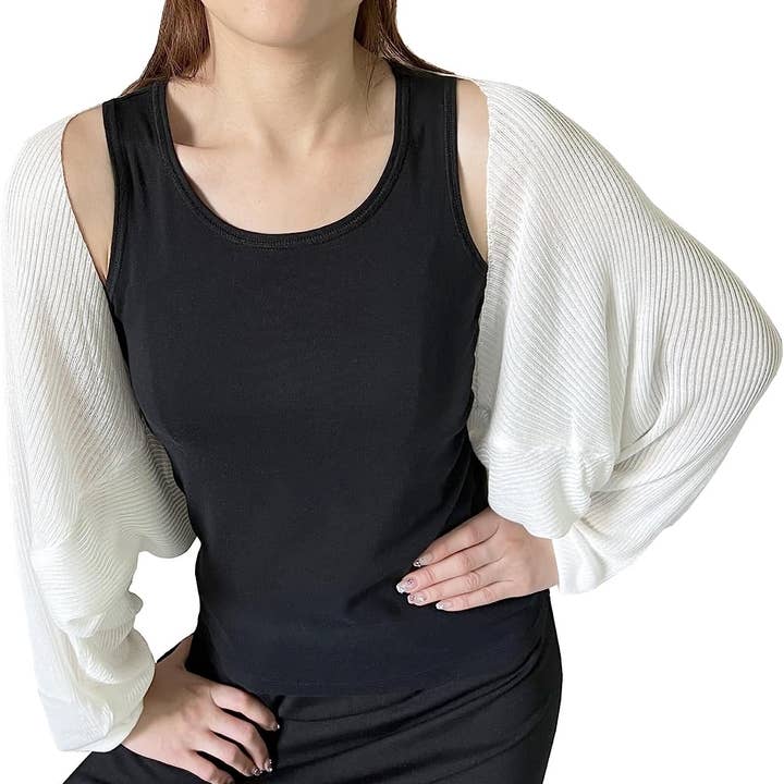 Fennco Styles – Engroshandel Cardigan - Dame – Ribstrikket cardigan bolero shrug