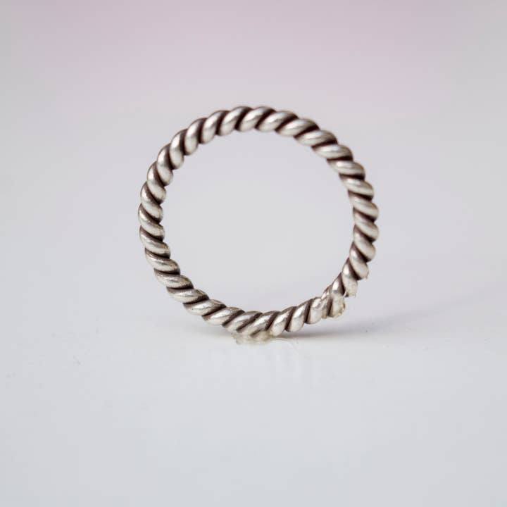 Twisted Wire Sterling Ring for wholesale by Ginger Ale Workshop