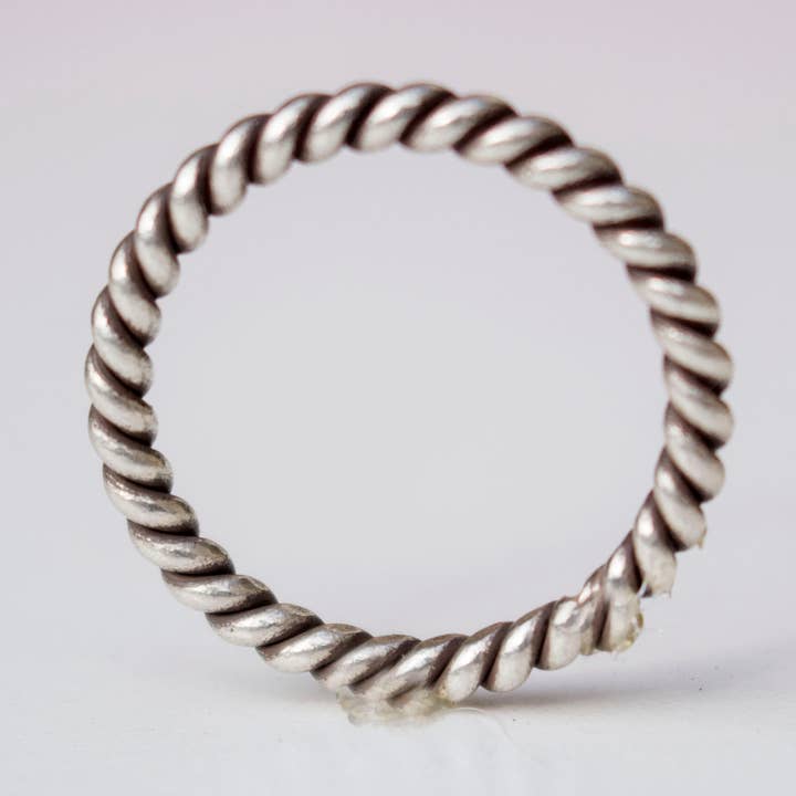 Ginger Ale Workshop - Wholesale Band/Stacked Ring - Twisted Wire Sterling Ring0