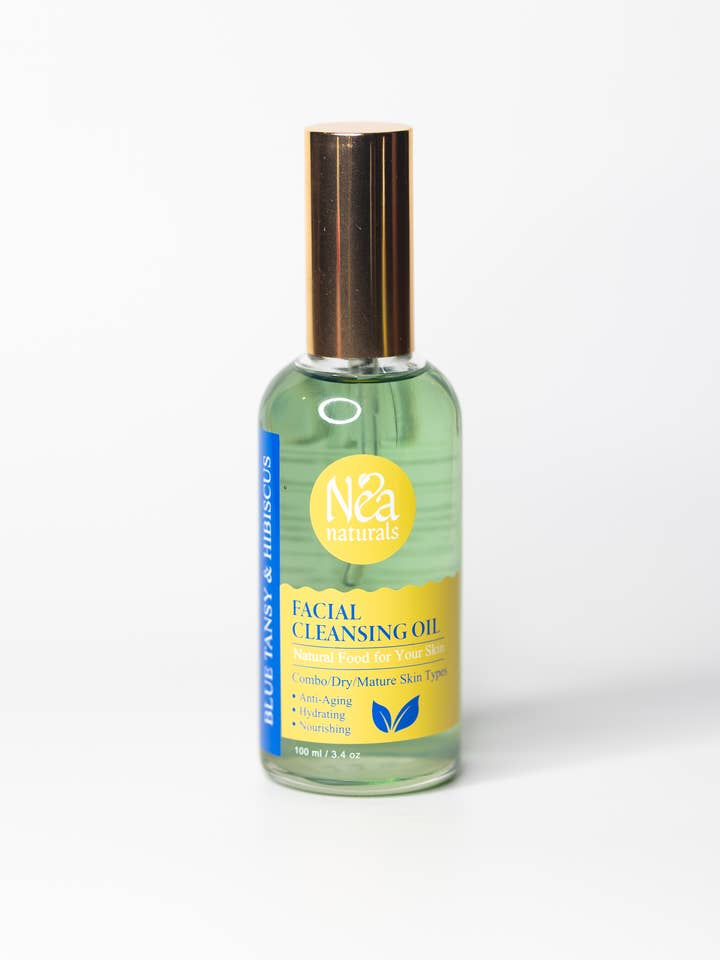 Blue Tansy & Organic Hibiscus Anti-Aging Botanical Facial Cleansing Oil for wholesale by Nea Naturals