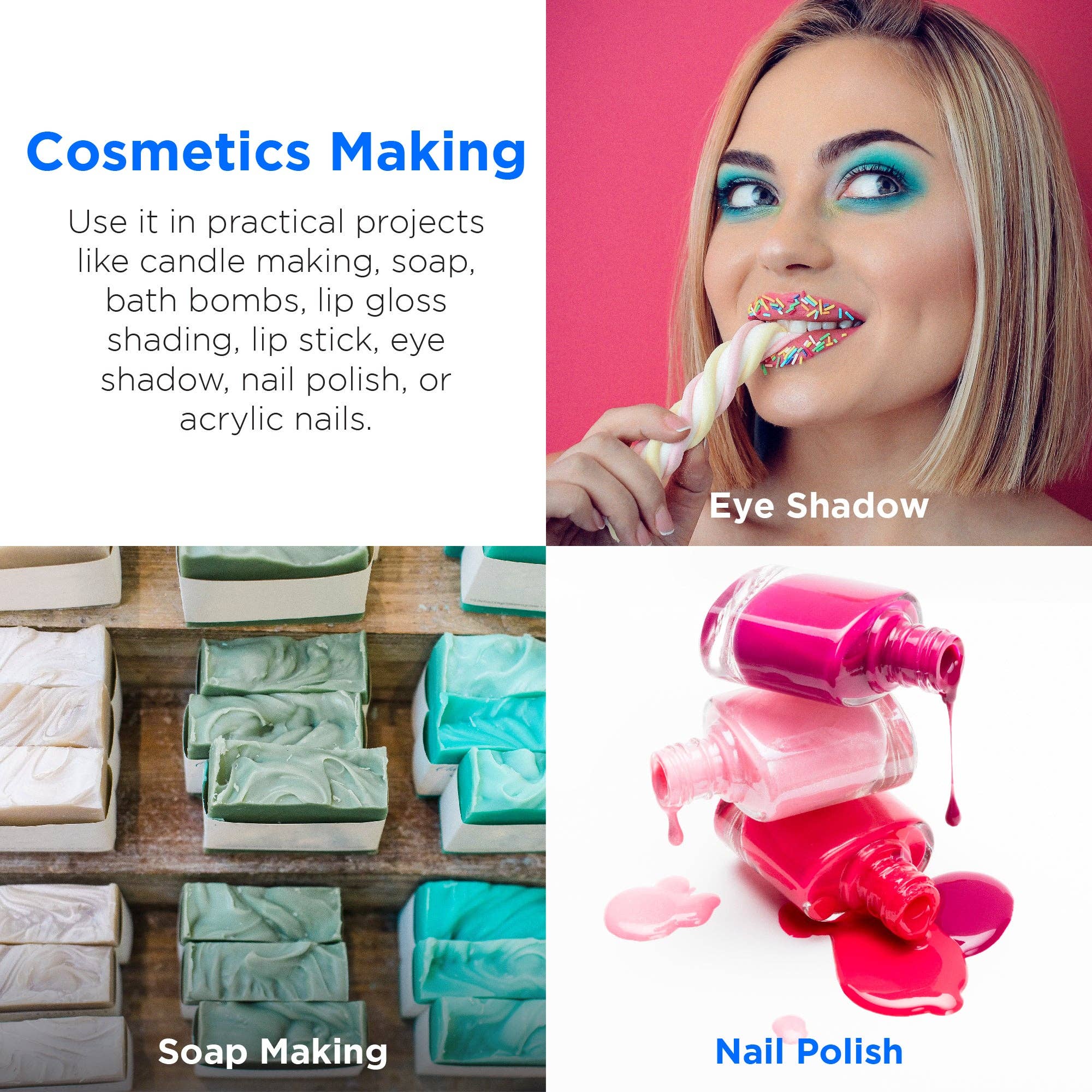 Rolio Pigments - Vente Pigments - Poudre de mica 15 couleurs nacrées - sachets de 5g4