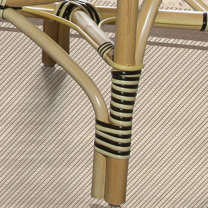 Padma's Plantation – wholesale Stol – Set om 2 franska bistrostolar i svart/beige5