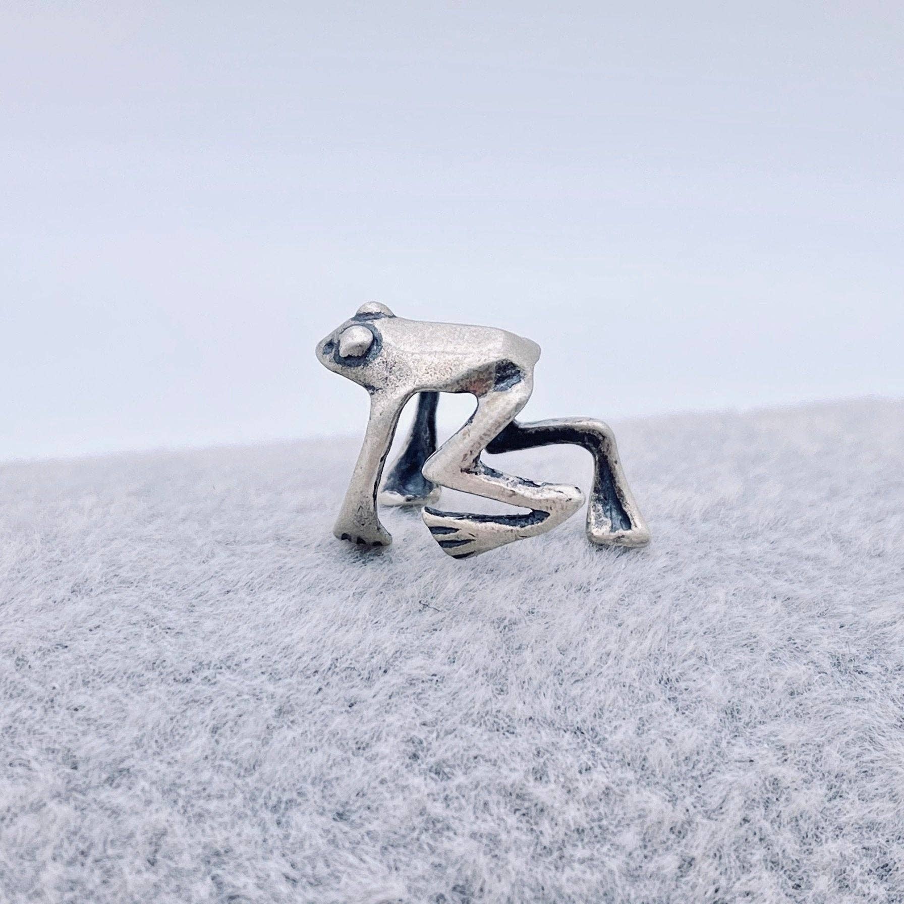 Mio Queena - Wholesale Clip-On Earrings - S925 Sterling Silver Frog C-shaped Ear Clip Single Earring4