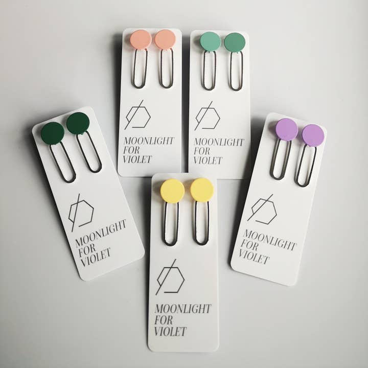 Paperclip Dangles - Rhodium for wholesale by Moonlight for Violet