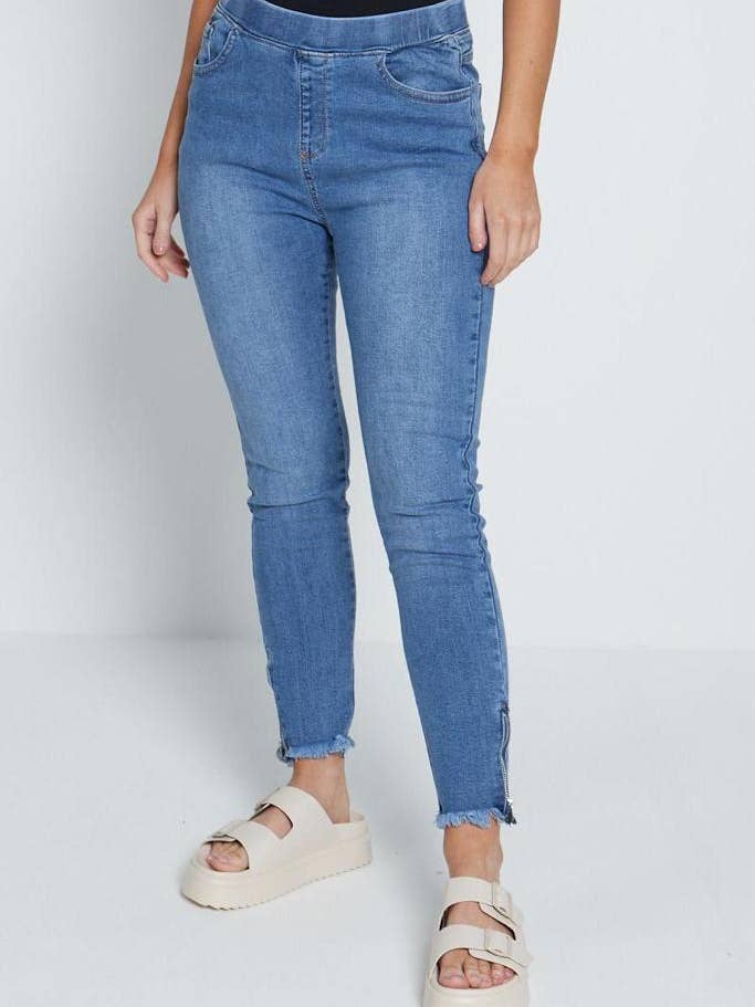 DenimVista - Wholesale Jeans – Women’s - G Smack Blue Ankle Glazer Mega Stretch Jeans4