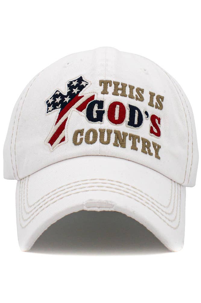 Hana – Boné de beisebol - Mulher por atacado – THEI IS GOD'S COUNTRY Bandeira Americana Cross Vintage Ballcap5