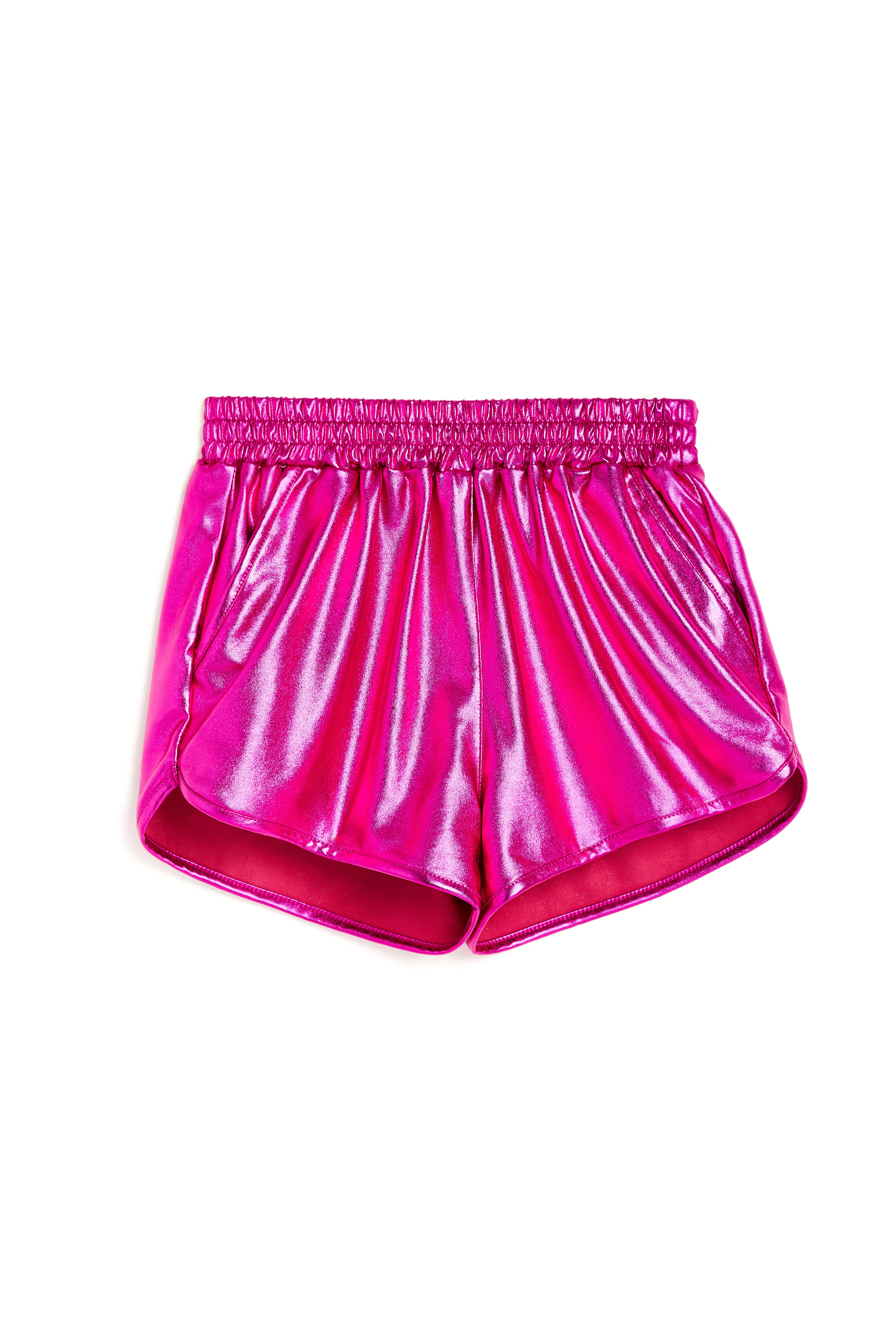 Tractr Jeans - Wholesale Shorts - Kids - KIDS-METALLIC COLOR DOLPHIN SHORTS/62707-K4ZZ