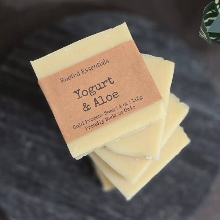 Cold Process Soap | Sensitive Skin | Aloe Yogurt for wholesale by Rooted Essentials