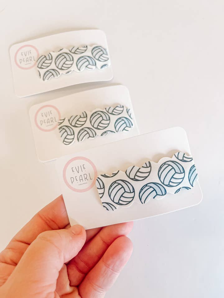 Single Volleyball Snap Clip for wholesale by Evie Pearl Handmade LLC