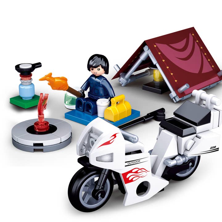 M38-B0717E/Motocyclettes, camping, motocycliste pour la vente par Sluban Europe BV