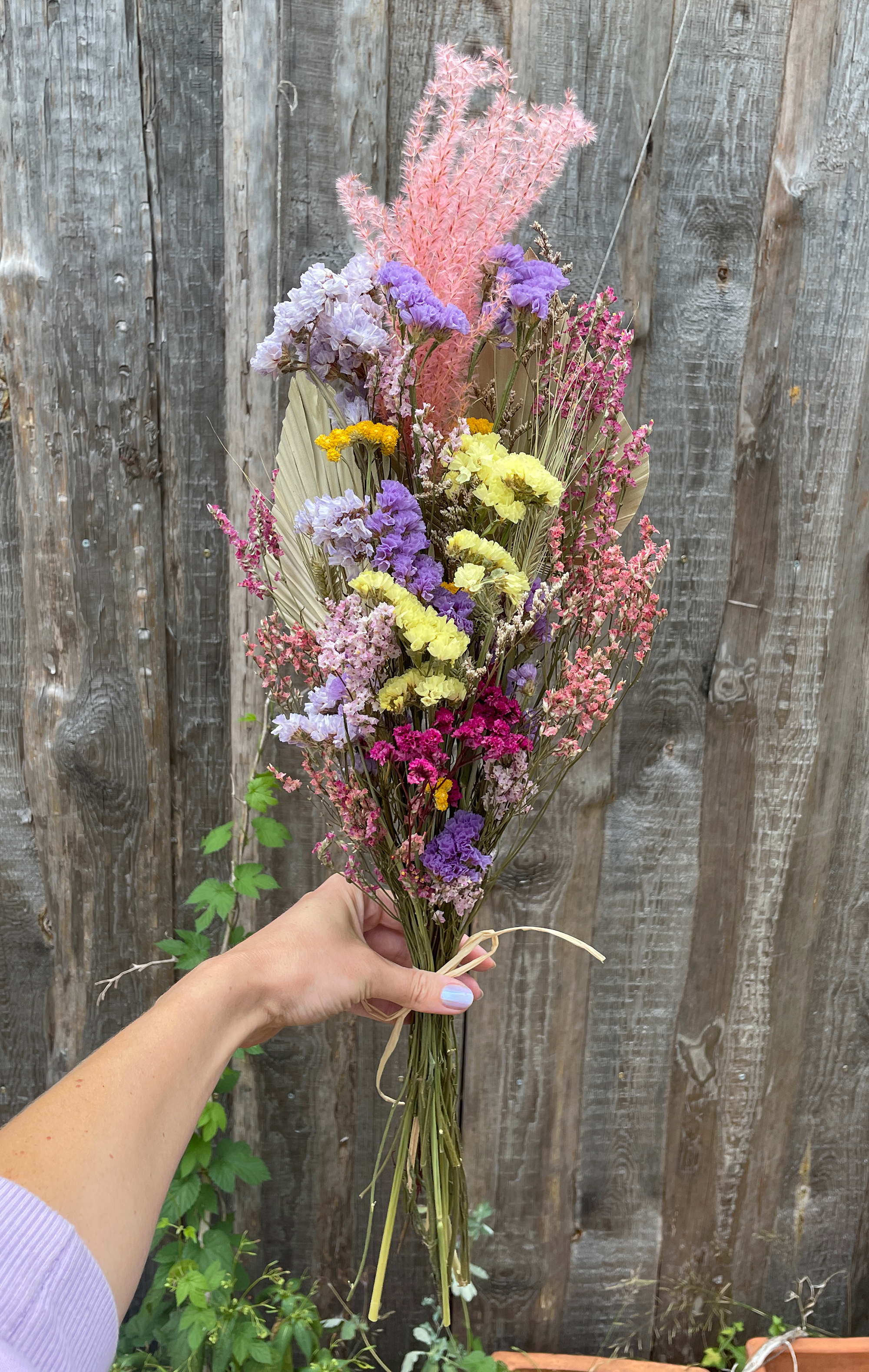 Kunstharz.Art - Wholesale Dried/Pressed Flowers - Dried flower bouquet rainbow colors - dried concept for decoration1